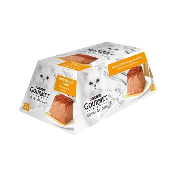 ProPlan Gourmet Revelations Tavuklu Kedi Konservesi 2x57gr ürün görseli 1