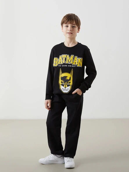 LCW Kids SİYAH Beli Lastikli Erkek Çocuk Jogger Jean Pantolon ürün görseli 1