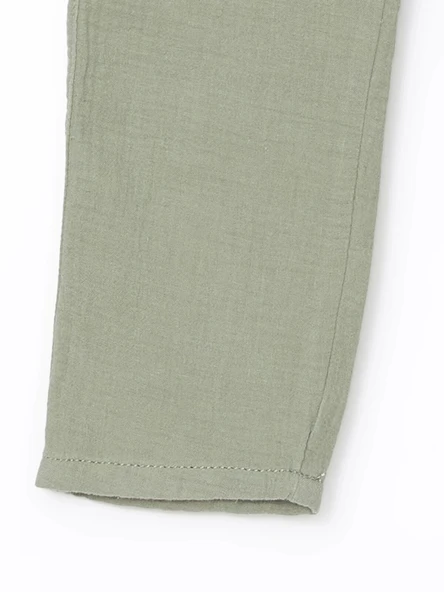 LCW baby YEŞİL Basic Erkek Çocuk Kargo Pantolon - Resim 4