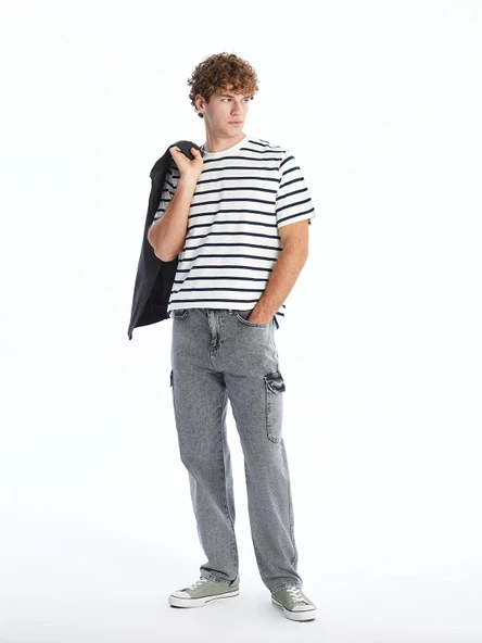XSIDE GRİ Baggy Fit Erkek Jean Pantolon ürün görseli 1