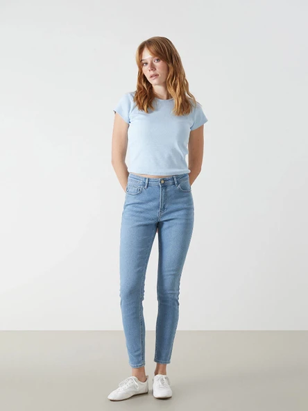LCW Jeans İNDİGO Push Up Kadın Jean Pantolon ürün görseli 1