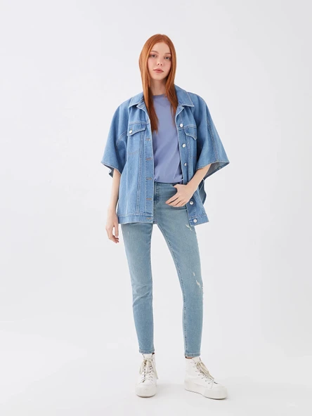LCW Jeans İNDİGO Yüksek Bel Jüpiter Süper Skinny Fit Kadın Jean Pantolon ürün görseli 1