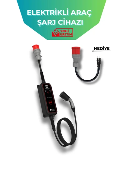 Bemis 11 - 22 Kw Pro Mobil Araç Şarj Aleti 5 Metre BEV-2331-0001 ürün görseli 1