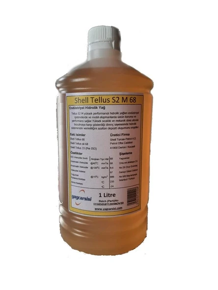 SHELL TELLUS S2 M 68 HİDROLİK YAĞ - 1 LİTRE - Resim 6