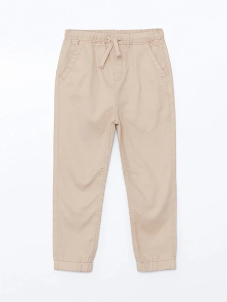 LCW Kids BEJ Beli Lastikli Erkek Çocuk Jogger Pantolon ürün görseli 1