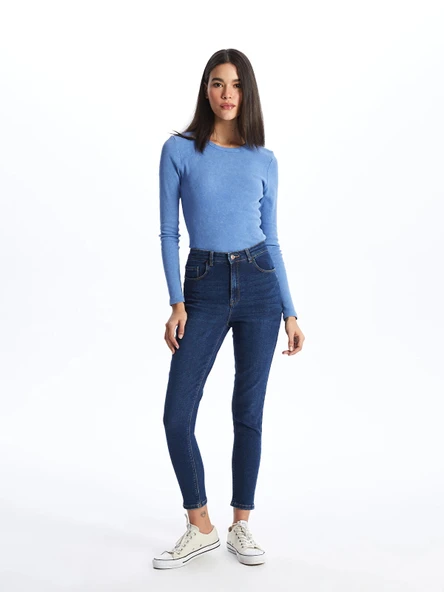 LCW Jeans Indigo Jüpiter Süper Skinny Fit Kadın Jean Pantolon ürün görseli 1