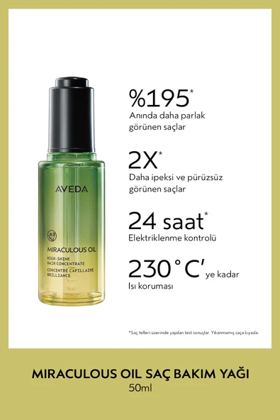 Aveda Miraculous Oil High Shine Hair Concentrate Saç Bakım Yağı 50ML ürün görseli 1