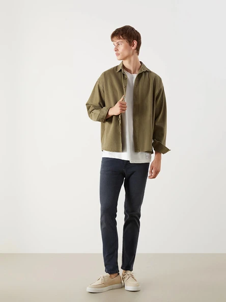 LCW Jeans Antrasit 750 Slim Fit Erkek Jean Pantolon ürün görseli 1