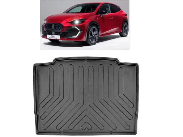 Rizline Renaut Clio 6 2025 Sonrası Uyumlu 3D Bagaj Havuzu ürün görseli 1