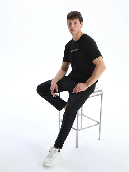 LCW Jeans Siyah 710 Loose Fit Erkek Jean Pantolon ürün görseli 1