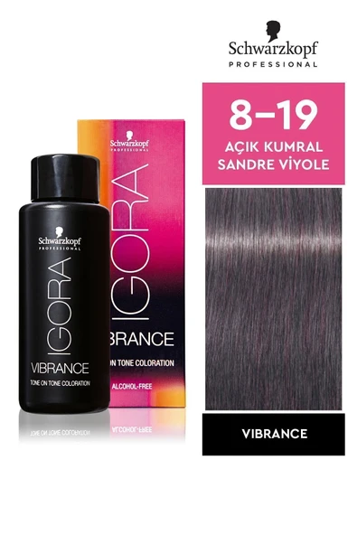 Igora Schwarzkopf Igora Vibrance 8-19 Açık Kumral Sandre Viyole Saç Boyası 60ml ürün görseli 1