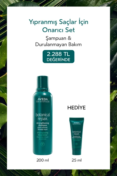 Aveda Yıpranmış Saçlar için Onarıcı Set - Şampuan 200ml, Saç Kremi 25ml ürün görseli 1