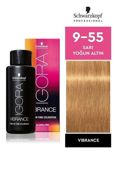 Igora Vibrance 9-55 Sarı Yoğun Altın Saç Boyası 60ml ürün görseli 1
