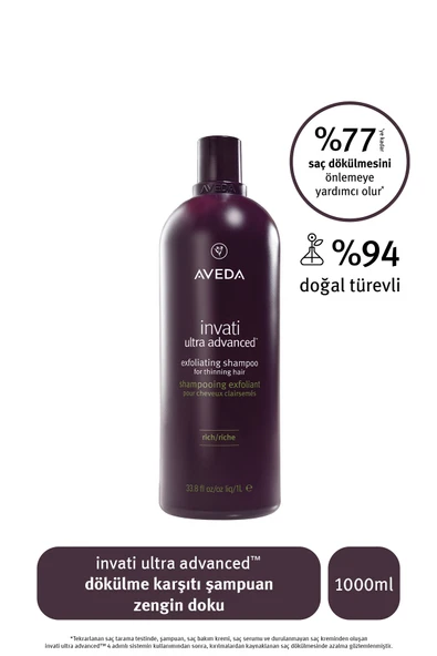 Aveda invati ultra advanced dökülme karşıtı şampuan: zengin doku 1000ml ürün görseli 1