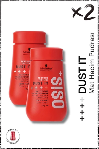 Osis Dust It Güçlü Tutuş Mat Hacim Saç Pudrası 10g x 2 Adet | Powder Mat Toz Wax ürün görseli 1