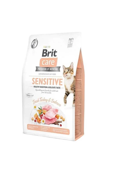 Sensitive Hypoallergenic Hindili ve Somonlu Tahılsız Yetişkin Kedi Maması 7 Kg ürün görseli 1