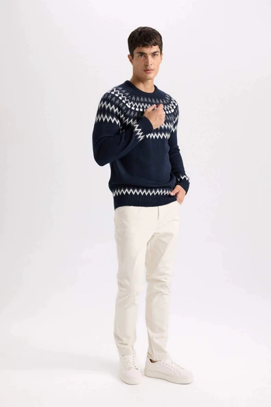 Defacto B2089 Bej Yazlık Gabardin Chino Kanvas Pantolon Slim Fit Dar Kesim Dar Paça Cepli ürün görseli 1