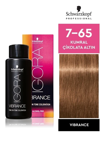 Igora Vibrance 7-65 Kumral Çikolata Altın Saç Boyası 60ml ürün görseli 1