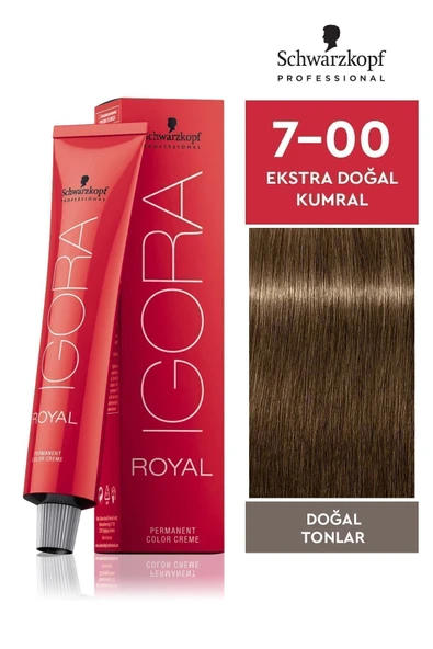 Igora Royal Doğal Tonlar 7-00 Ekstra Doğal Kumral Saç Boyası 60ml ürün görseli 1