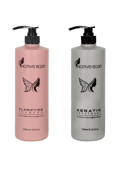 Great Nativebase Keratin Bakım 1000 Ml(hindistan) +bakım Öncesi Şampuan 1000 Ml Set ürün görseli 1