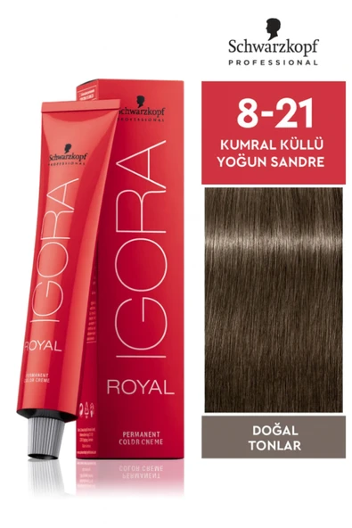 Igora Royal 8-21 Açık Kumral Küllü Yoğun Sandre ürün görseli 1