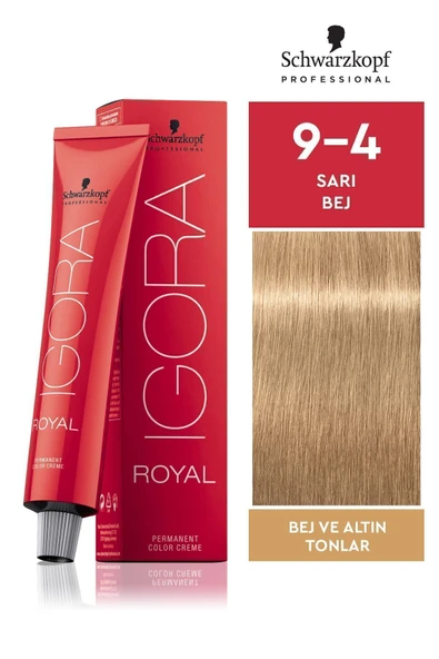 Igora Royal Altın Tonlar 9-4 Sarı Bej Saç Boyası 60 ml ürün görseli 1