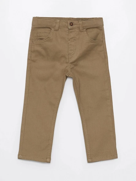 LCW Kids Haki Basic Erkek Bebek Pantolon - Resim 3
