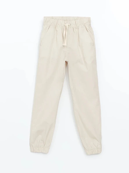 LCW Kids BEJ Beli Lastikli Erkek Çocuk Jogger Pantolon ürün görseli 1