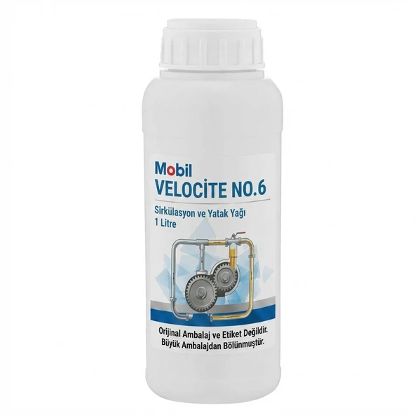 MOBİL VELOCİTE NO:6 ISO VG 10 - 1  LİTRE ürün görseli 1