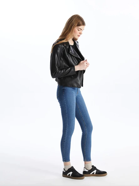 LCW Jeans Indigo Jüpiter Süper Skinny Fit Kadın Jean Pantolon ürün görseli 1