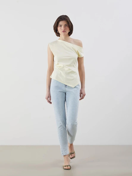 LCW Jeans Indigo Slim Mom Kadın Jean Pantolon ürün görseli 1