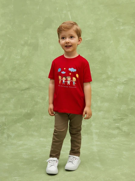 LCW Kids Haki Basic Erkek Bebek Pantolon - Resim 2