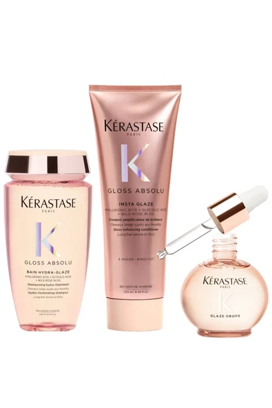 Kerastase Kérastase Gloss Absolu Shampoo, Conditioner and Oil Trio, with Wild Rose ürün görseli 1