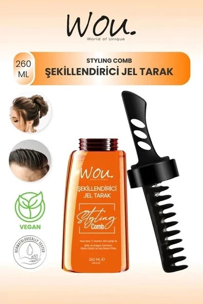 Wou Saç Şekillendirici Jel Tarak 260 Ml ürün görseli 1