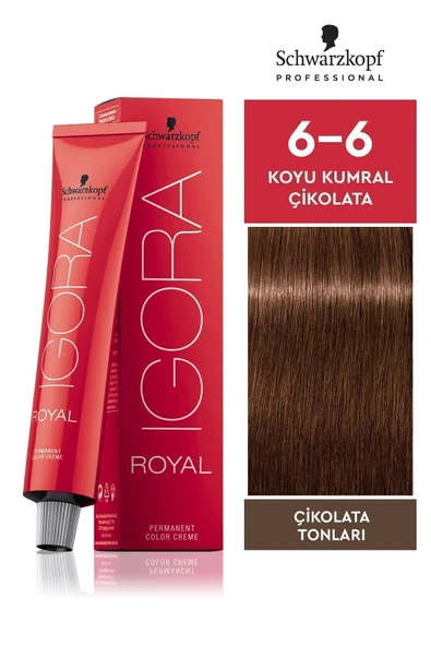Igora Royal Çikolata Tonları 6-6 Koyu Kumral-çikolata Saç Boyası 60ml ürün görseli 1