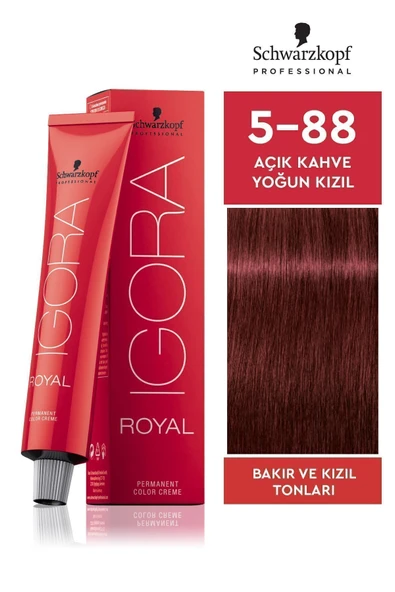 Igora Royal 5-88 Açık Kahve-yoğun Kızıl Saç Boyası 60ml ürün görseli 1