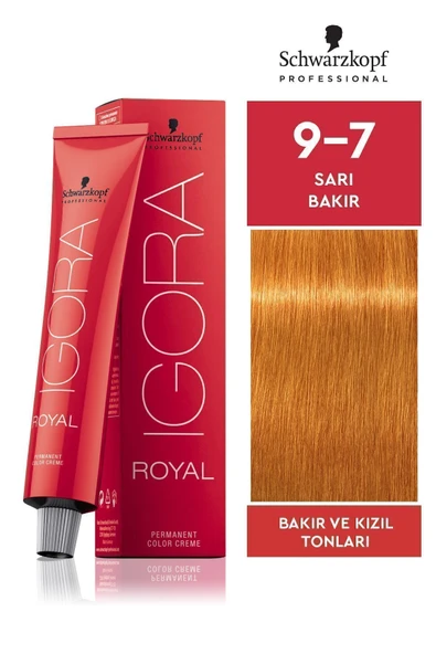 Igora Royal 9-7 Sarı Bakır Saç Boyası 60ml ürün görseli 1