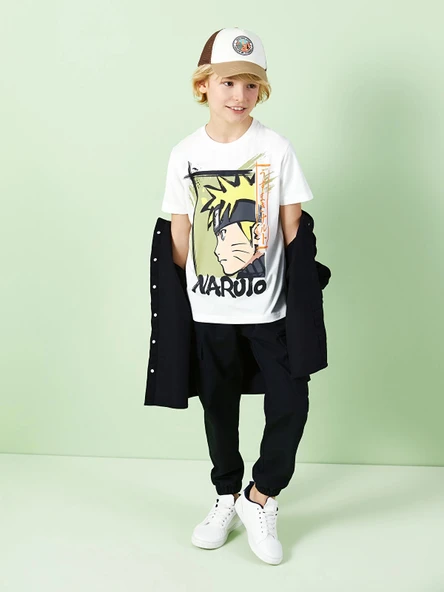 LCW Kids Siyah Beli Lastikli Erkek Çocuk Kargo Jogger Pantolon ürün görseli 1
