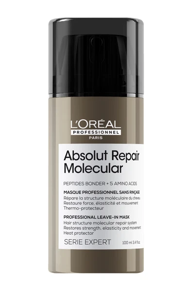 L'oreal Professionnel Serie Expert Absolut Repair Molecular Tüm Yıpranmış Saçlar Için Durulanmayan M ürün görseli 1