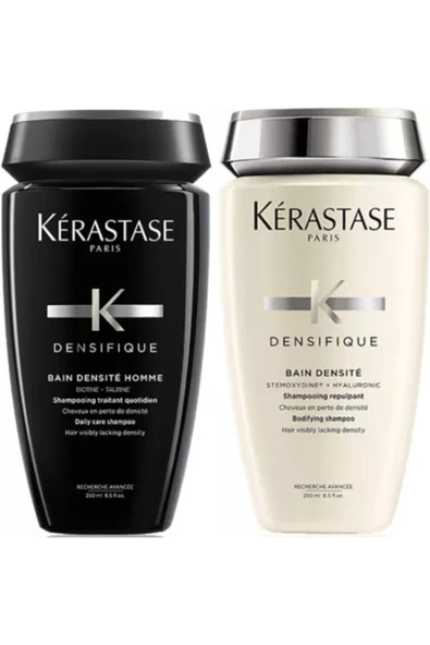 Kerastase Densifique Homme Yoğunlaştırıcı Şampuan + Densifique Unisex Yoğunlaştırıcı Şampuan 250 Mll ürün görseli 1