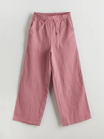 LCW Kids Lila Beli Lastikli Kız Çocuk Pantolon ürün görseli 1