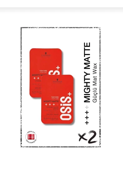 Osis Mighty Matte Güçlü Tutucu Mat Wax 85 ml 2'li Set ürün görseli 1