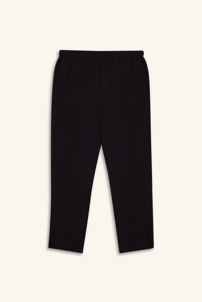 Defacto E5760 Siyah Harem Basic Düz Paça Pantolon - Resim 3