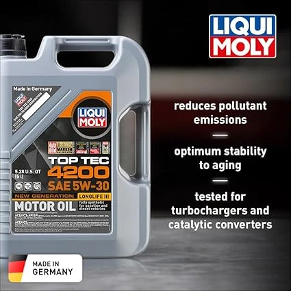 Liqui Moly 4200 5W-30 4 L Top Tec New Generation Motor Yağı ürün görseli 1