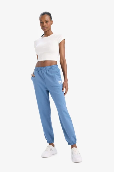 Defacto E8280 İndigo DeFactoFit Standart Fit Cep Detaylı Jogger Paça Uzun Pantolon ürün görseli 1