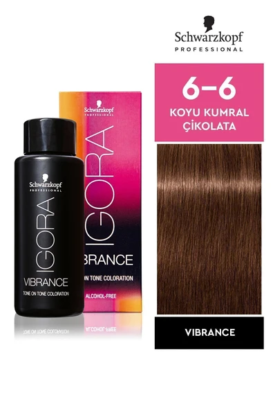 Igora Vibrance 6-6 Koyu Kumral Çikolata Saç Boyası 60ml ürün görseli 1