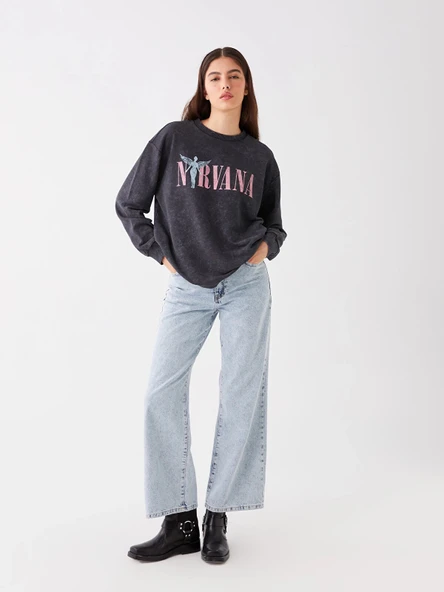 LCW Jeans Indigo Wideleg Kadın Jean Pantolon ürün görseli 1
