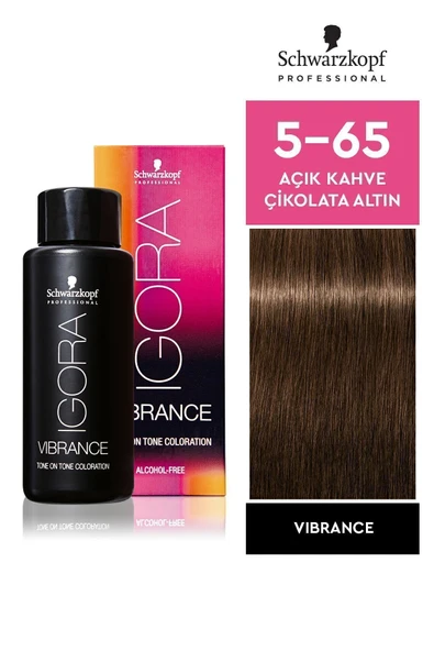 Igora Vibrance 5-65 Açık Kahve Çikolata Altın Saç Boyası 60ml ürün görseli 1