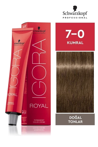 Igora Royal Doğal Tonlar 7-0 Kumral 60ml ürün görseli 1