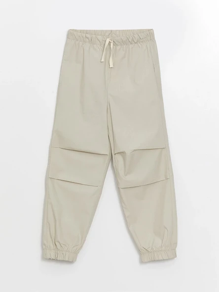 LCW Kids Gri Rahat Kalıp Beli Lastikli Erkek Çocuk Jogger Pantolon ürün görseli 1